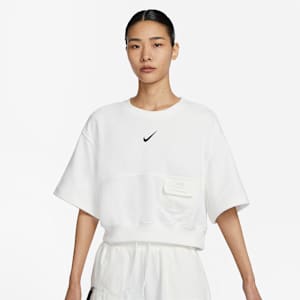 เสื้อแขนสั้นผ้าเฟรนช์เทรีผู้หญิง Nike Sportswear City Utility