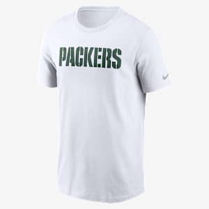 Playera Nike de la NFL para hombre Green Bay Packers Primetime Wordmark Essential