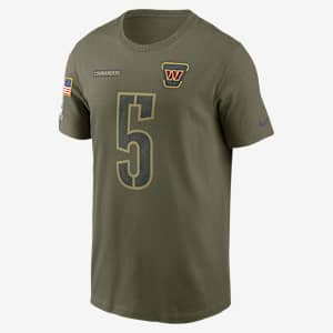 Jayden Daniels Washington Commanders Salute To Service Men’s Nike NFL T-Shirt