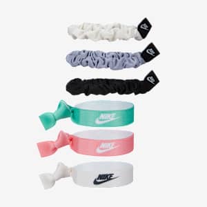 Nike Velvet and Elastic Hairbands (6 Pack)