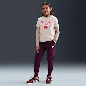 Nike Sportswear Club Fleece Big Kids' (Girls') High-Waisted Fitted Pants