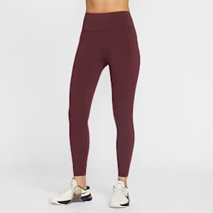Nike Universa Women's High-Waisted 7/8 Leggings with No Front Seam