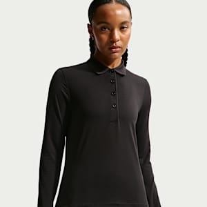 Nike Golf Club Women's Dri-FIT UV Long-Sleeve Golf Polo