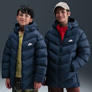 Nike Sportswear All Day Play Big Kids' Therma-FIT Loose-Fit Mid-Length Puffer Jacket