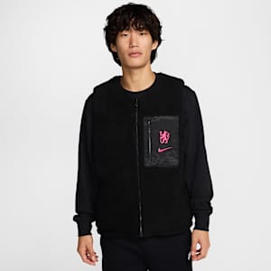 3e veste sans manches d'hiver réversible Nike Football Chelsea FC Club pour homme
