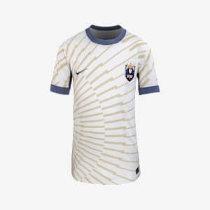 Jersey Nike Dri-FIT de la NWSL tipo réplica para niños talla grande Seattle Reign FC 2025 Stadium visitante