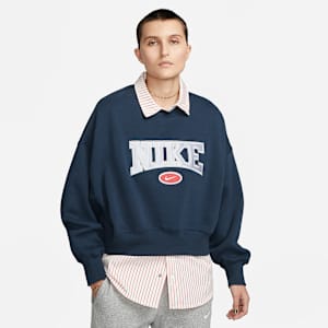 Sudadera de cuello redondo over-oversized de tejido Phoenix Fleece para mujer Nike Sportswear City Edition