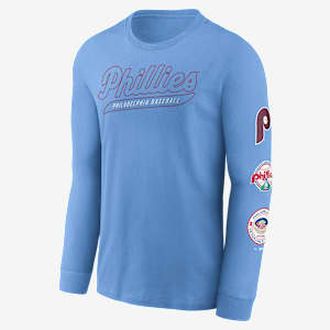 Philadelphia Phillies Cooperstown Knockout Men's Nike MLB Long-Sleeve T-Shirt