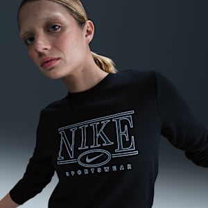 Sudadera de cuello redondo para mujer Nike Sportswear Club Fleece