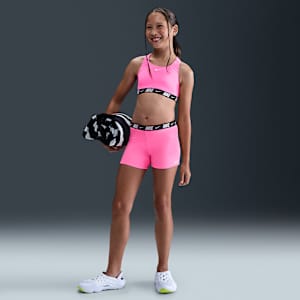 Conjunto de shorts y bikini de espalda deportiva para niña talla grande Nike Swim