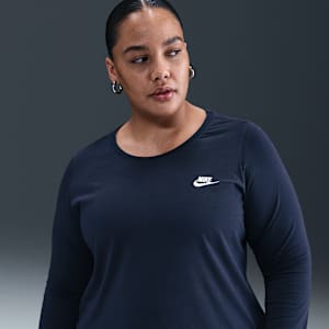 Playera de manga larga para mujer (talla grande) Nike Sportswear Club