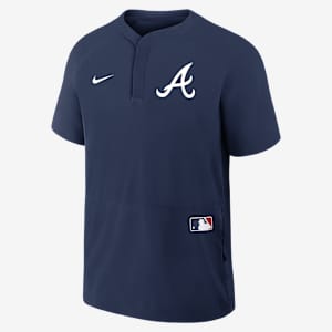 Atlanta Braves Authentic Collection Men's Nike MLB Short-Sleeve Windshirt