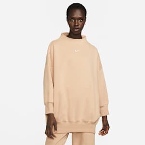Nike Sportswear Phoenix Fleece Women's Over-Oversized Mock-Neck 3/4-Sleeve Sweatshirt
