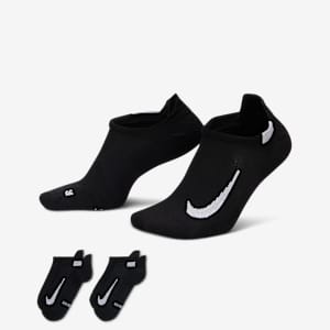 Nike Multiplier Running No-Show Socks (2 Pairs)
