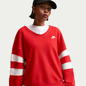 Nike Sportswear Club Fleece Women's Oversized V-Neck Sweatshirt