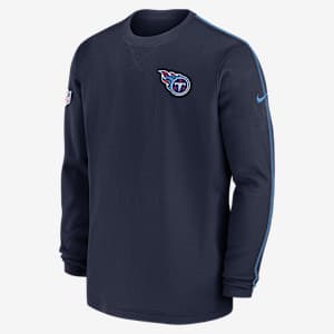Playera de manga larga de la NFL Nike para hombre Tennessee Titans Sideline Coach