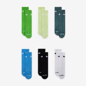 Nike Dri-FIT Performance Basics Big Kids' Crew Socks (6 Pairs)