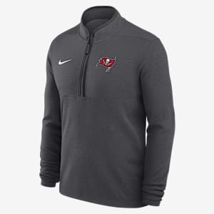 Tampa Bay Buccaneers Logo Victory Men's Nike Dri-FIT NFL 1/2-Zip Long-Sleeve Top