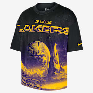 Los Angeles Lakers Courtside Men's Nike NBA Boxy T-Shirt