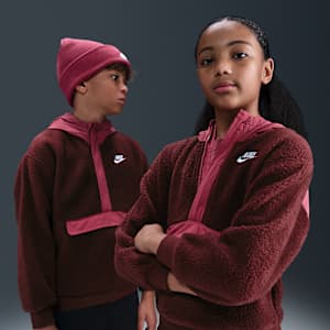 Nike Sportswear Club Fleece Big Kids' Loose 1/4-Zip Hoodie
