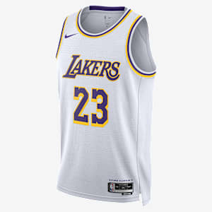 LeBron James Los Angeles Lakers 2022/23 Association Edition Nike Dri-FIT Swingman NBA-jersey voor heren