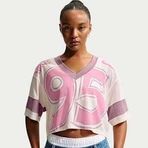 Jersey oversized cropped para mujer Nike Sportswear