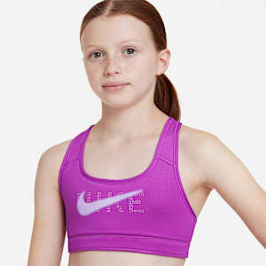 Nike Swoosh Older Kids' (Girls') Reversible Sports Bra