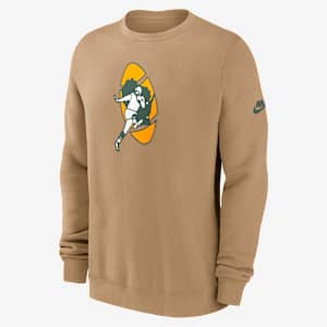 Green Bay Packers Swing Pass Rewind Club Men's Nike NFL Pullover Crew