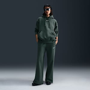 Pants de entrenamiento de tiro alto y piernas anchas para mujer Nike Sportswear Phoenix Fleece