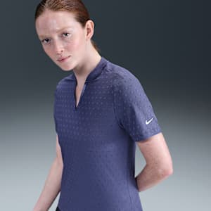 Nike Tour Women's Dri-FIT Short-Sleeve Blade Jacquard Golf Polo