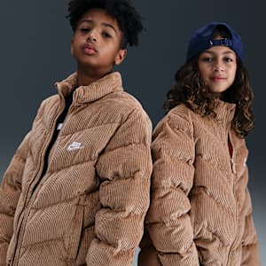 Chamarra acolchada Therma-FIT holgada para niños talla grande Nike Sportswear All Day Play