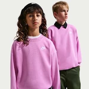 Nike Sportswear Club Fleece ekstra stor sweatshirt til store barn