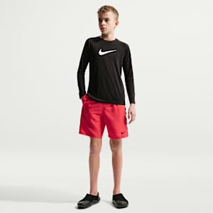 Shorts de playa o alberca con forro de ropa interior de 18 cm para niño talla grande Nike Swim Breaker Logo Tape