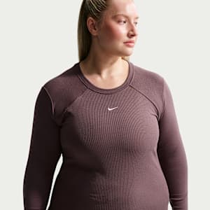Nike Sportswear Chill Knit Women's Tight Long-Sleeve Ribbed Top (Plus Size)