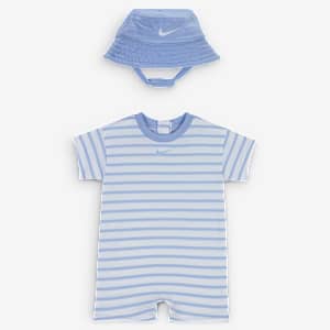 Nike Baby kortärmad sparkdräkt med bucket hat