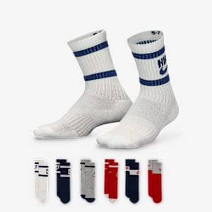 Calcetas retro para niños talla pequeña (6 pares) Nike Dri-FIT