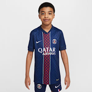 เสื้อแข่งฟุตบอล Replica เด็กโต Nike Dri-FIT Paris Saint-Germain 2025/26 Stadium Home