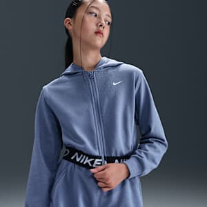 Nike Pro Fleece Older Kids' (Girls') Dri-FIT Full-Zip Hoodie