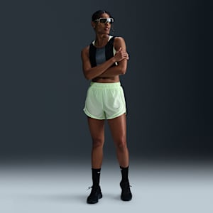 Shorts de correr Dri-FIT de tiro medio con forro de ropa interior para mujer Nike Tempo