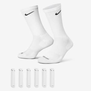 Κάλτσες προπόνησης μεσαίου ύψους Nike Everyday Plus Cushioned (έξι ζευγάρια)