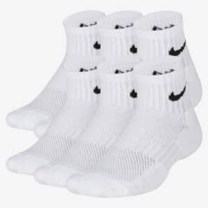 Nike Everyday Kids' Cushioned Ankle Socks (6 Pairs)