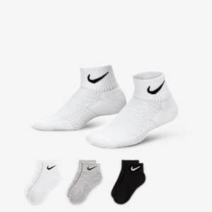 Nike Performance Kids' Cushioned Ankle Socks (3 Pairs)
