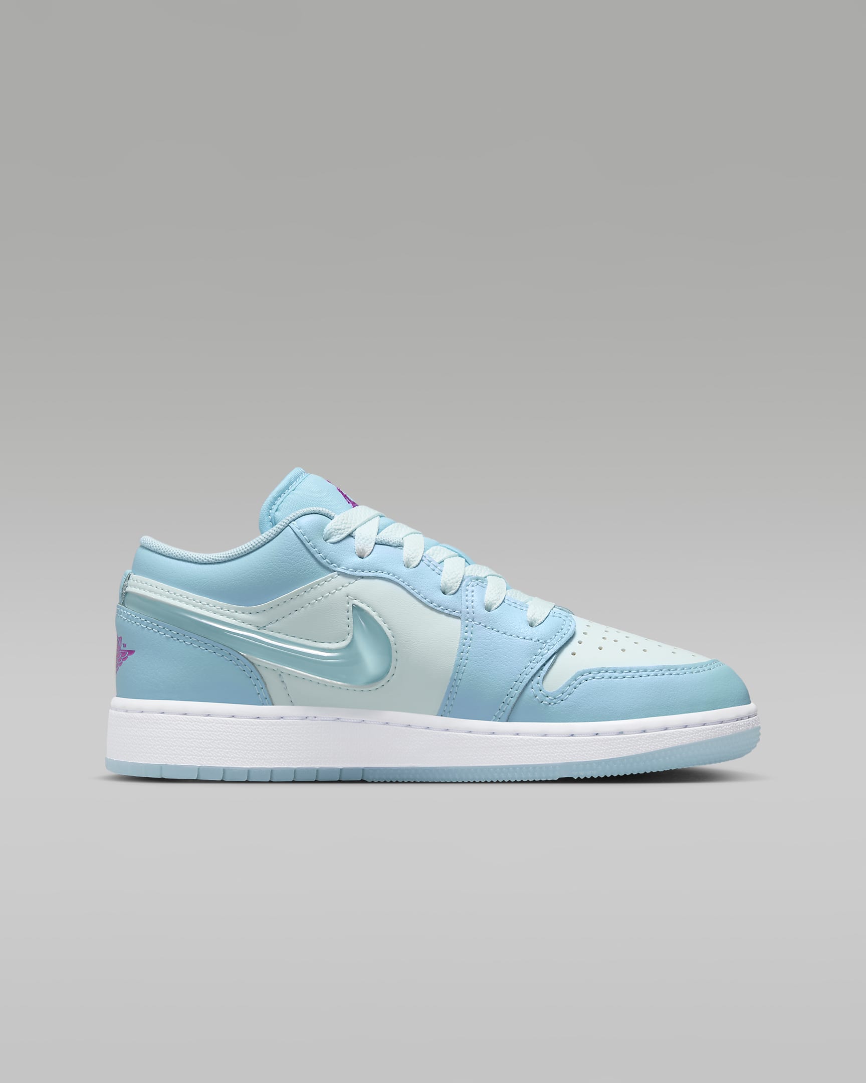 Air Jordan 1 低筒 SE 大童鞋款 - Aquarius Blue/Glacier Blue/Hyper Violet/Aquarius Blue