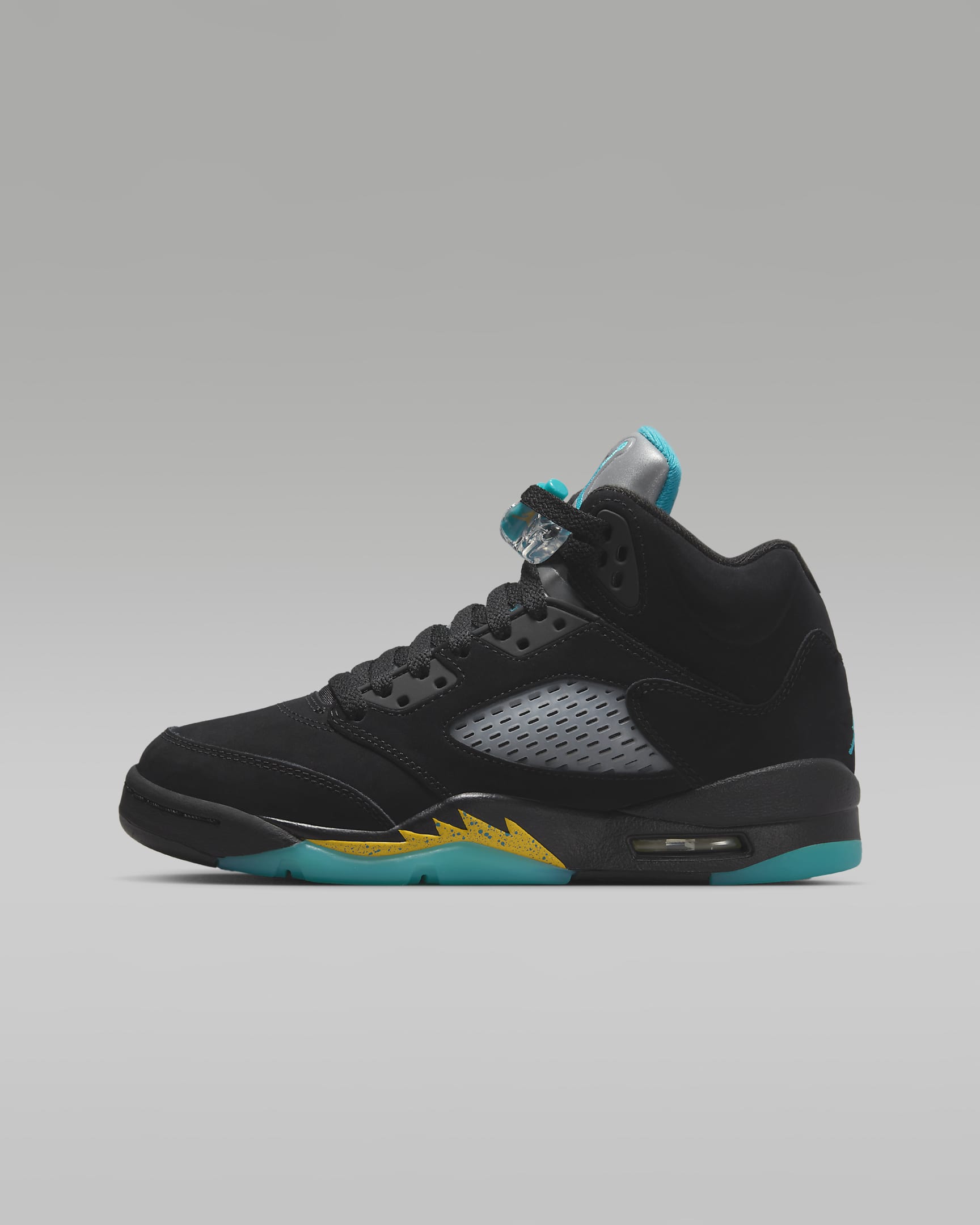 Air Jordan 5 Retro Older Kids' Shoes - Black/Taxi/Aquatone