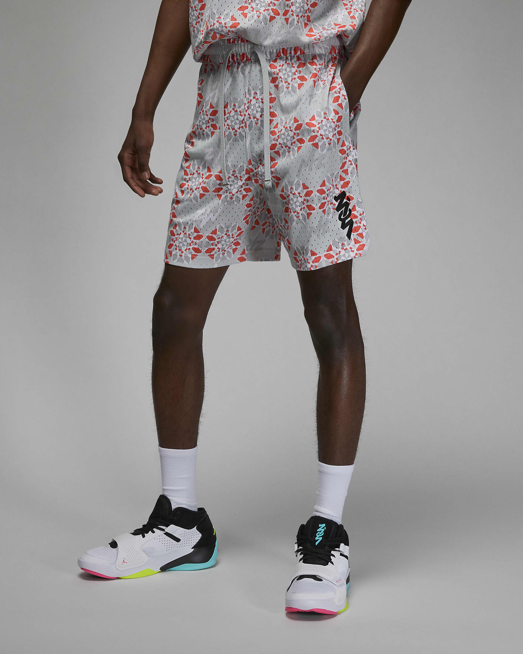 Zion Men's Mesh Shorts - Photon Dust/Black
