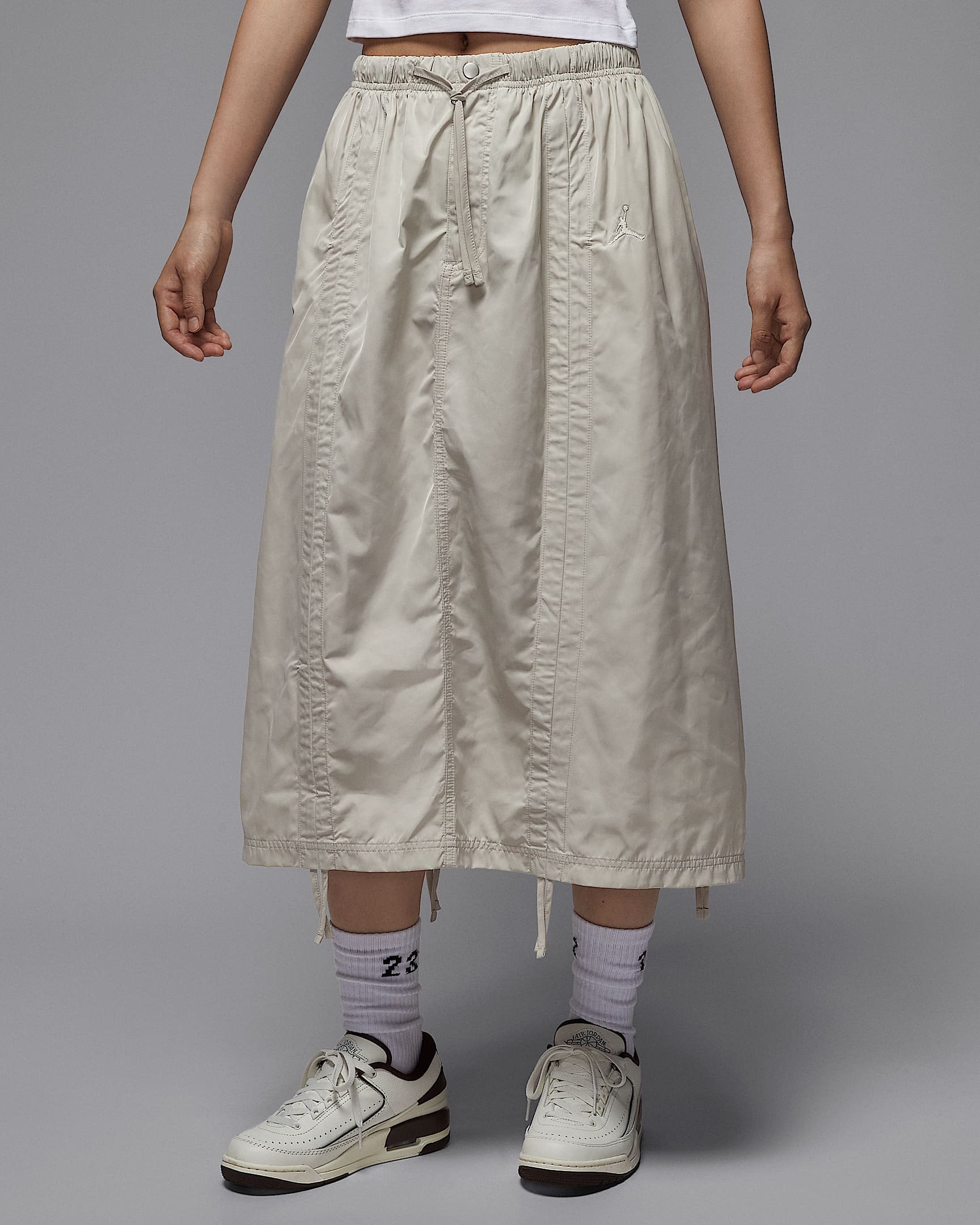 Jordan Flight Women's Parachute Skirt - Light Orewood Brown/Light Orewood Brown