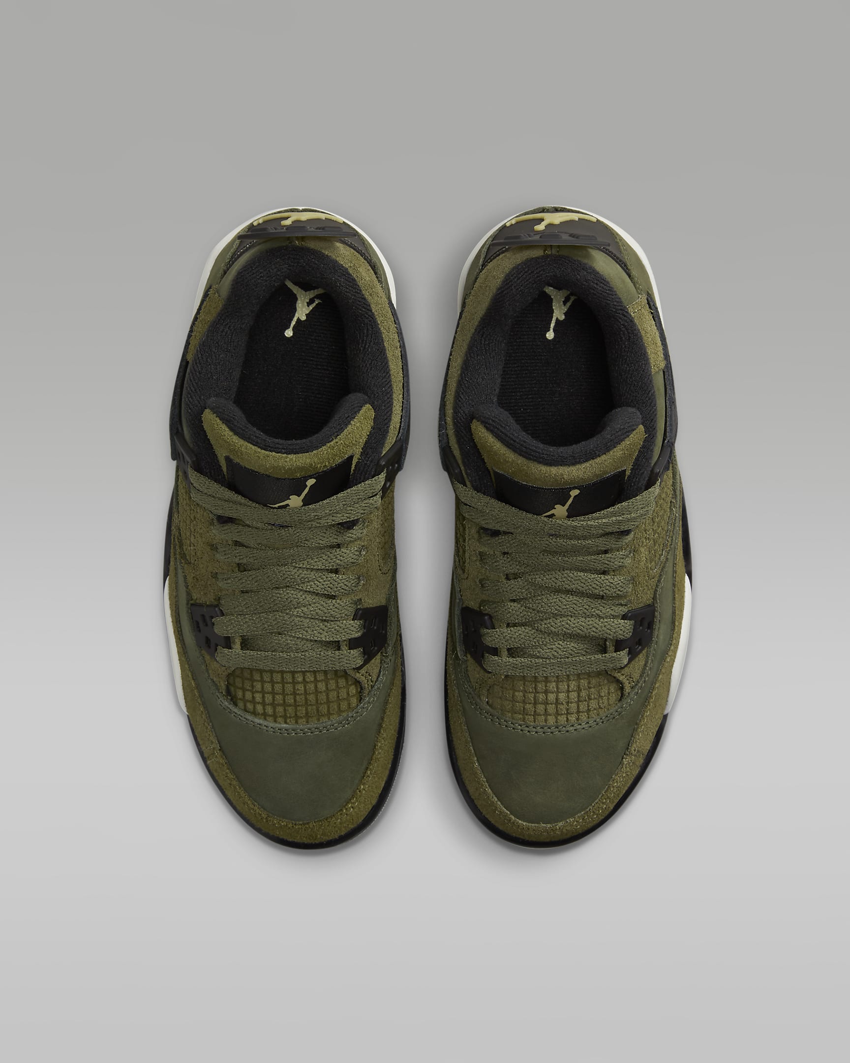 Air Jordan 4 Retro SE Craft Older Kids' Shoes - Medium Olive/Cargo Khaki/Black/Pale Vanilla