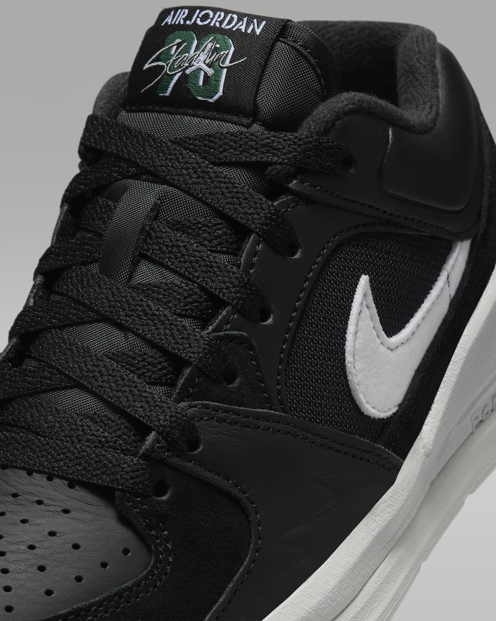 Jordan Stadium 90 Older Kids' Shoes - Black/Neutral Grey/Oxidised Green/White