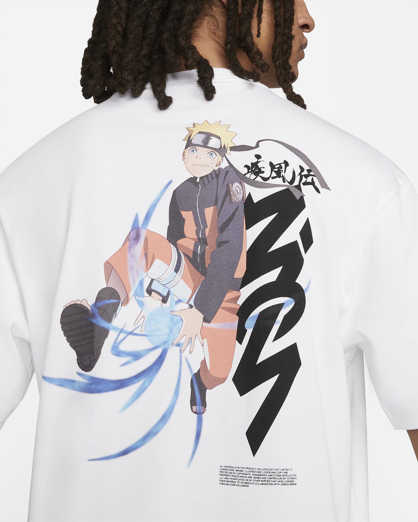 Zion x Naruto Men's T-shirt - White