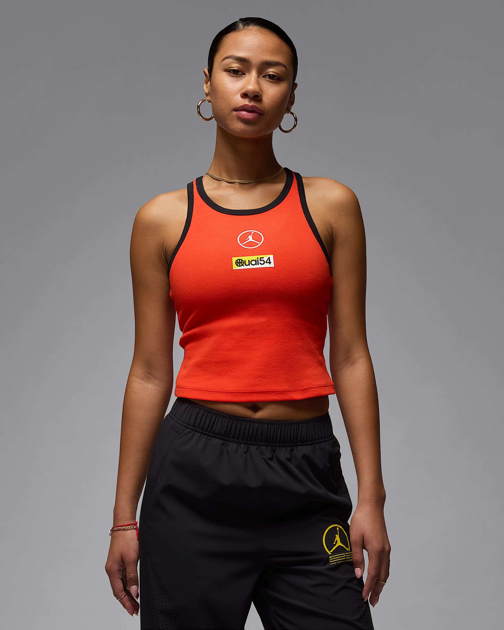 Débardeur Jordan Essentials Quai 54 pour femme - Chile Red/Blanc